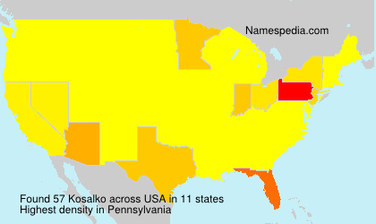 Surname Kosalko in USA