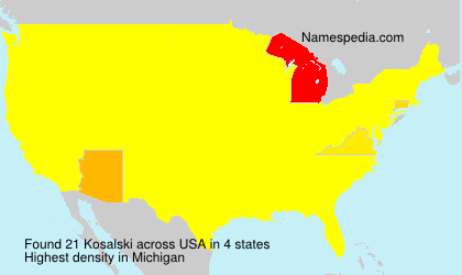 Surname Kosalski in USA Surname Kosalski in USA