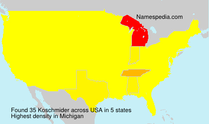 Surname Koschmider in USA
