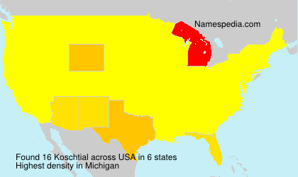 Surname Koschtial in USA Surname Koschtial in USA