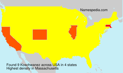 Surname Koschwanez in USA Surname Koschwanez in USA