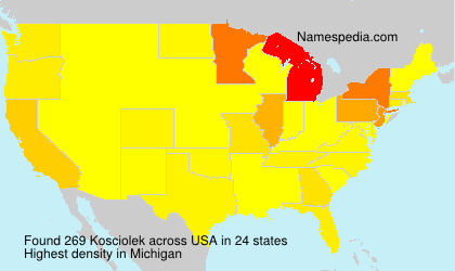 Surname Kosciolek in USA Surname Kosciolek in USA