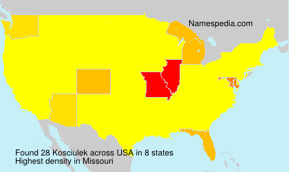 Surname Kosciulek in USA Surname Kosciulek in USA