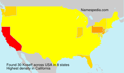 Surname Koseff in USA Surname Koseff in USA
