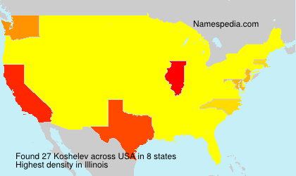 Surname Koshelev in USA Surname Koshelev in USA