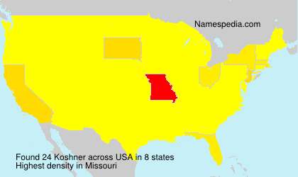 Surname Koshner in USA Surname Koshner in USA
