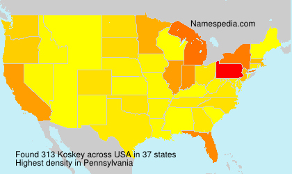 Surname Koskey in USA Surname Koskey in USA