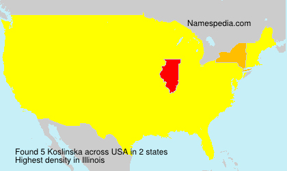 Surname Koslinska in USA Surname Koslinska in USA