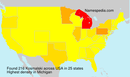 Surname Kosmalski in USA Surname Kosmalski in USA