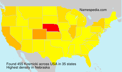 Surname Kosmicki in USA Surname Kosmicki in USA
