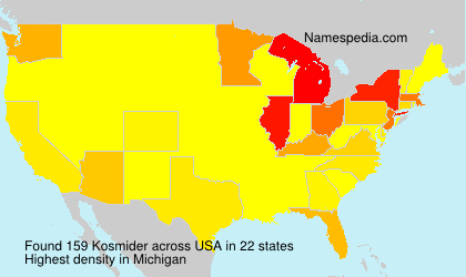 Surname Kosmider in USA Surname Kosmider in USA