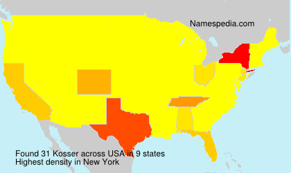 Surname Kosser in USA Surname Kosser in USA