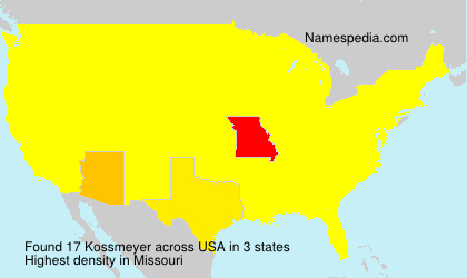 Surname Kossmeyer in USA Surname Kossmeyer in USA