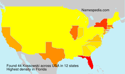 Surname Kossowski in USA Surname Kossowski in USA