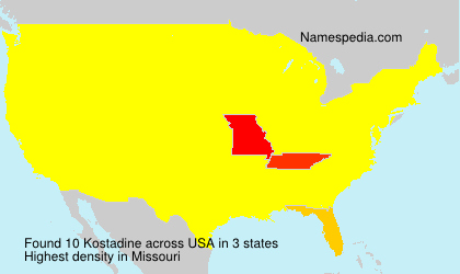 Surname Kostadine in USA Surname Kostadine in USA