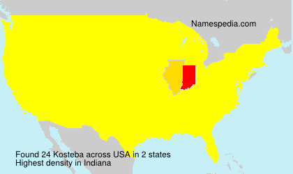 Surname Kosteba in USA Surname Kosteba in USA