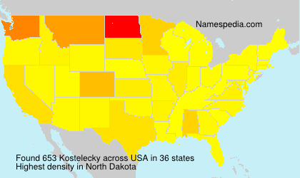 Surname Kostelecky in USA Surname Kostelecky in USA