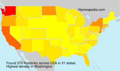 Surname Kostenko in USA Surname Kostenko in USA