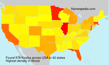 Surname Kostka in USA Surname Kostka in USA