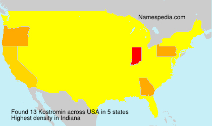 Surname Kostromin in USA Surname Kostromin in USA