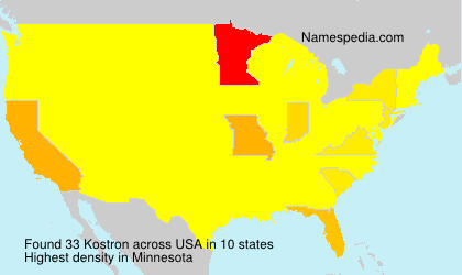 Surname Kostron in USA Surname Kostron in USA