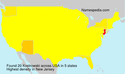 Surname Kostrowski in USA Surname Kostrowski in USA