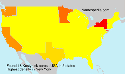 Surname Kostynick in USA Surname Kostynick in USA