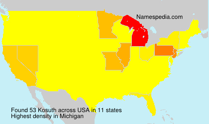 Surname Kosuth in USA Surname Kosuth in USA