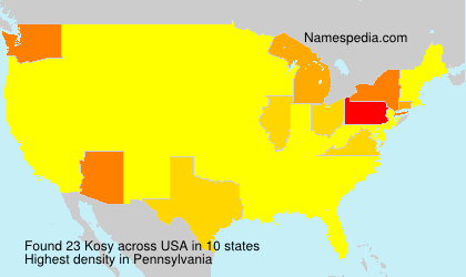 Surname Kosy in USA Surname Kosy in USA