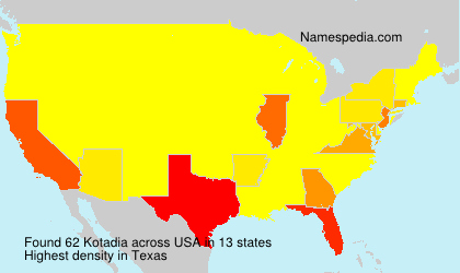 Surname Kotadia in USA Surname Kotadia in USA