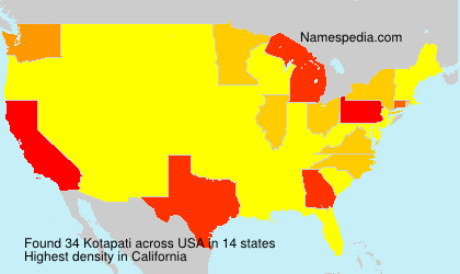 Surname Kotapati in USA Surname Kotapati in USA