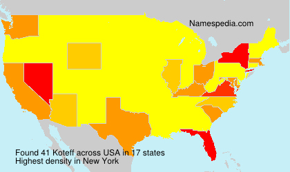 Surname Koteff in USA Surname Koteff in USA