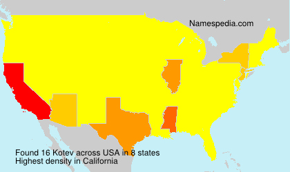 Surname Kotev in USA Surname Kotev in USA