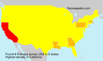 Surname Kothapa in USA Surname Kothapa in USA