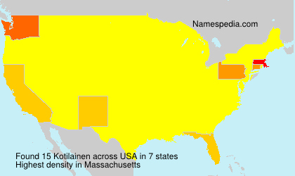 Surname Kotilainen in USA Surname Kotilainen in USA