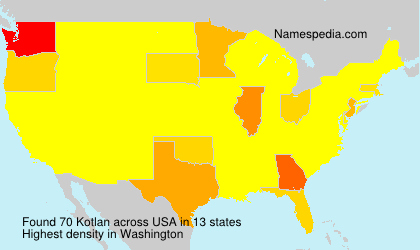 Surname Kotlan in USA Surname Kotlan in USA