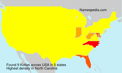 Surname Kotlas in USA Surname Kotlas in USA