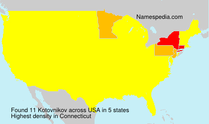 Surname Kotovnikov in USA Surname Kotovnikov in USA