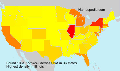Surname Kotowski in USA Surname Kotowski in USA