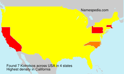 Surname Kotrotsos in USA Surname Kotrotsos in USA