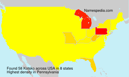 Surname Kotsko in USA Surname Kotsko in USA