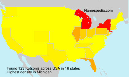 Surname Kotsonis in USA Surname Kotsonis in USA