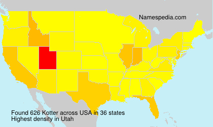 Surname Kotter in USA Surname Kotter in USA