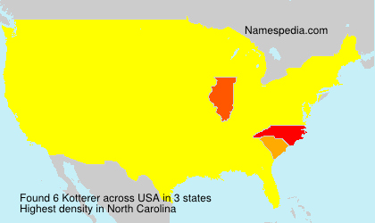 Surname Kotterer in USA Surname Kotterer in USA