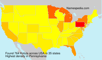 Surname Kotula in USA Surname Kotula in USA