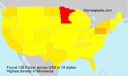 Surname Kotzer in USA Surname Kotzer in USA