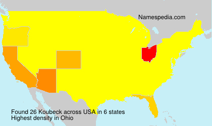 Surname Koubeck in USA Surname Koubeck in USA