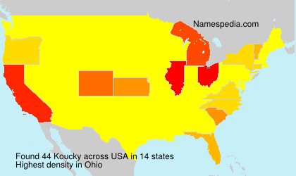 Surname Koucky in USA Surname Koucky in USA