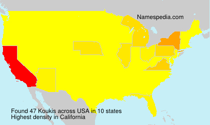Surname Koukis in USA Surname Koukis in USA