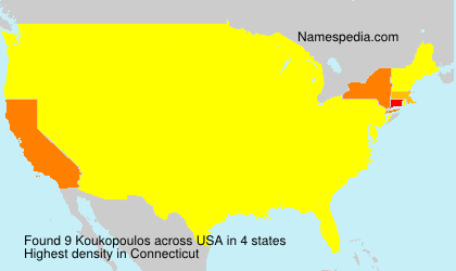 Surname Koukopoulos in USA Surname Koukopoulos in USA